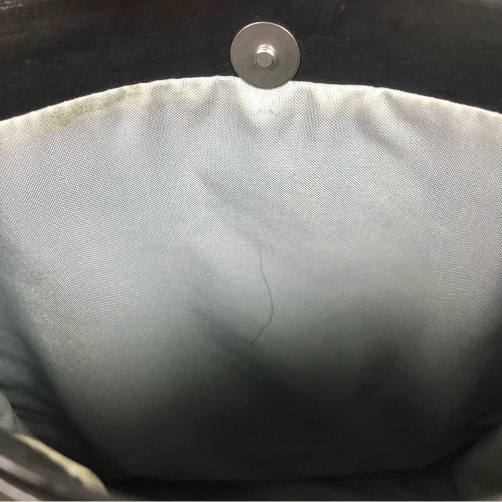 Piel Leather Open Market Bag Black Shoulder Bag 12.5x10.5x2 in. - Picture 8 of 12